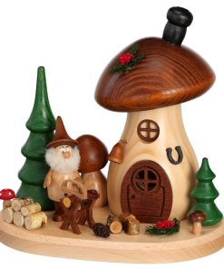 Räucherfigur Pilzhaus Sägebock