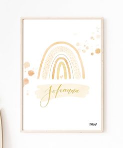 Poster Regenbogen “yellow” DIN A4 – ohne Rahmen