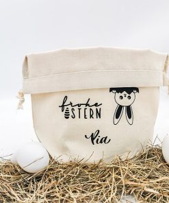 personalisierbares Osternest aus 100% Baumwolle