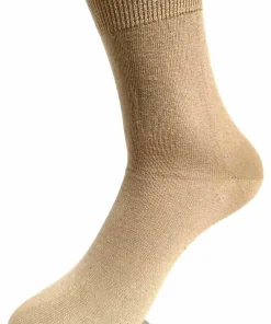 100%Kurzschaft Socken Hellbeige, 39-42