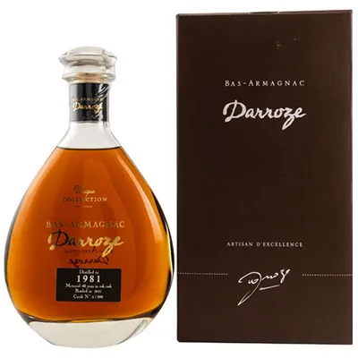 Bas Armagnac Darroze, Unique Collection, Carafe, 1981/2021, 40 Jahre, 45 % Vol., 0,7 l Geschenkpackung - Image 2