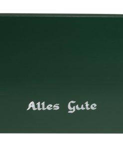 Beschriftete Sockelplatte, grün, „Alles Gute“