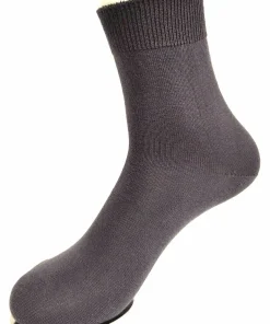 100%Kurzschaft Socken Dkl. Grau, 43-46