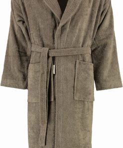 Rhomtuft SIR & LADY BADEMANTEL M Farbe: taupe