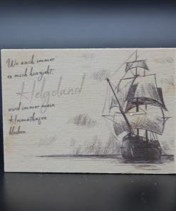 Holzmagnet „Helgoland“ – Heimathafen