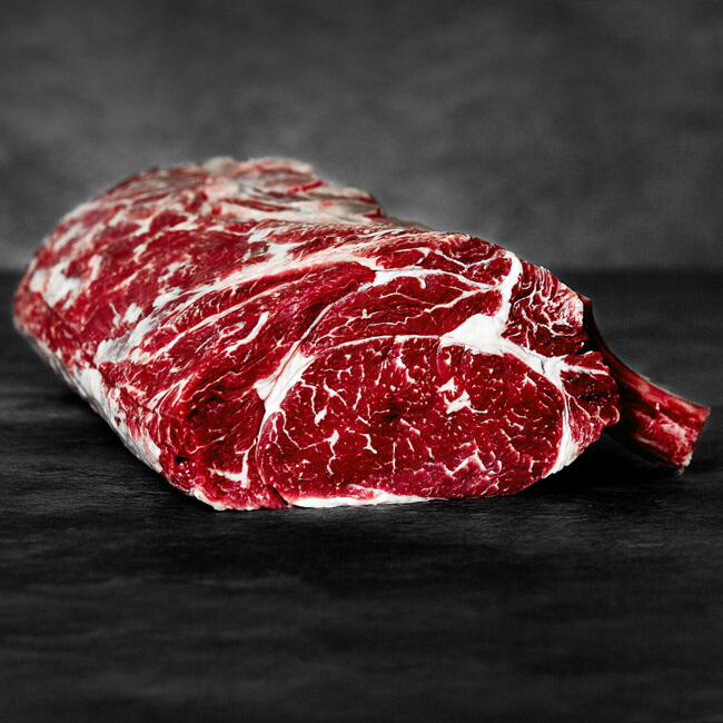 Kalbin Prime Rib dry aged im Ganzen 4.000g = 1 Stk.